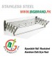 Stainless Steel Expandable Cloth Dryer Wall Rack